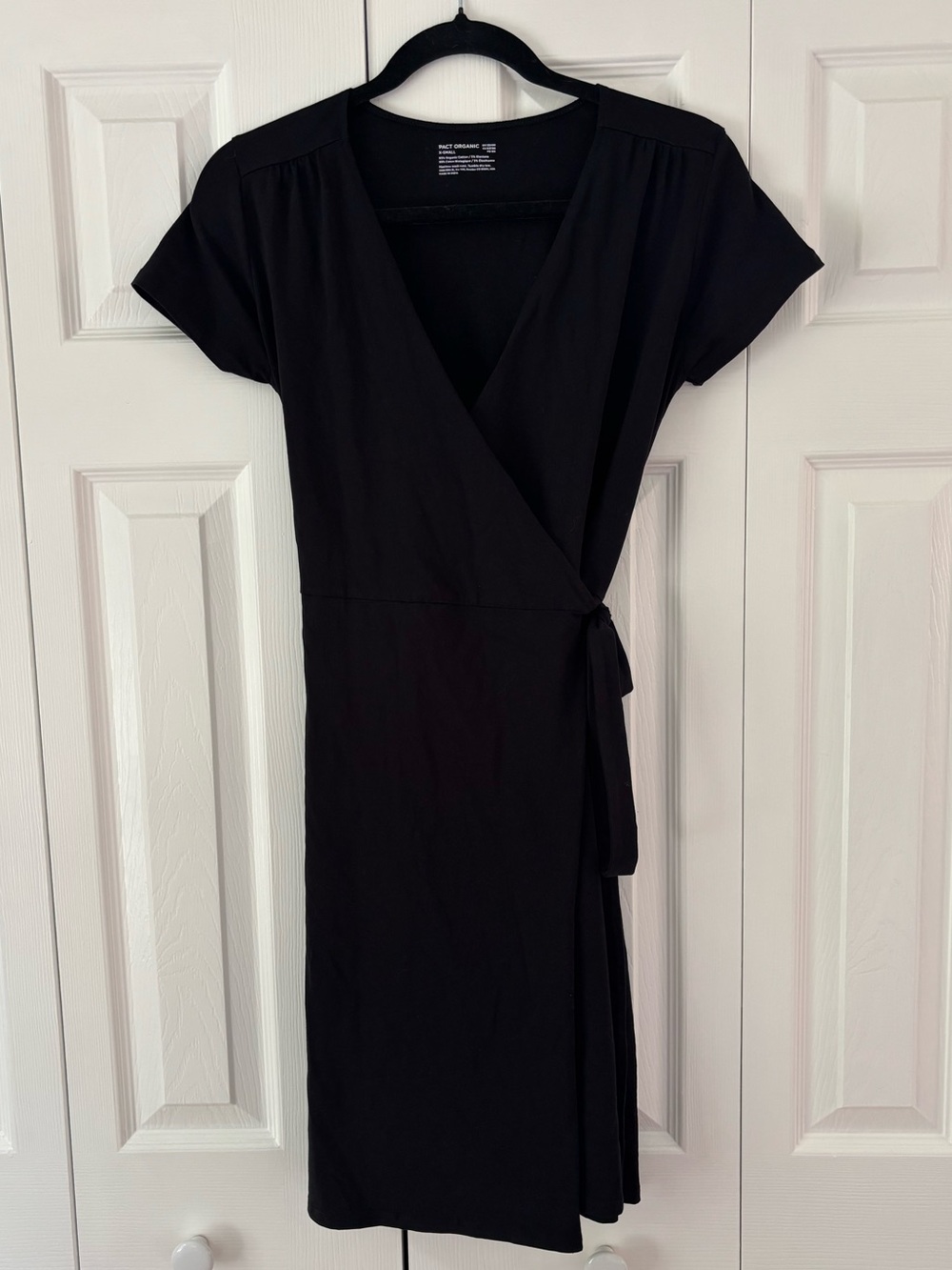 Pact Classic Black Wrap Dress - Women's Black Wrap Dress